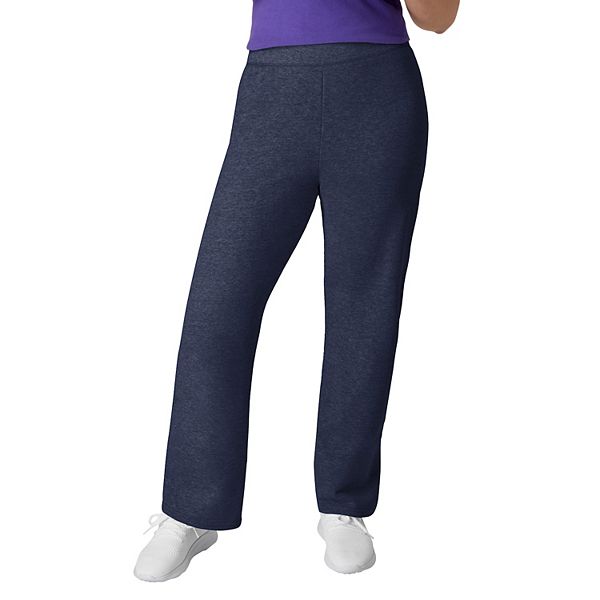 

Женские флисовые спортивные штаны с открытым низом Hanes, Navy Heather