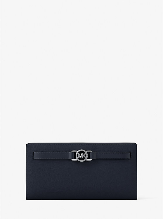 

Большой кошелек из шагреневой кожи Reed Michael Kors, синий