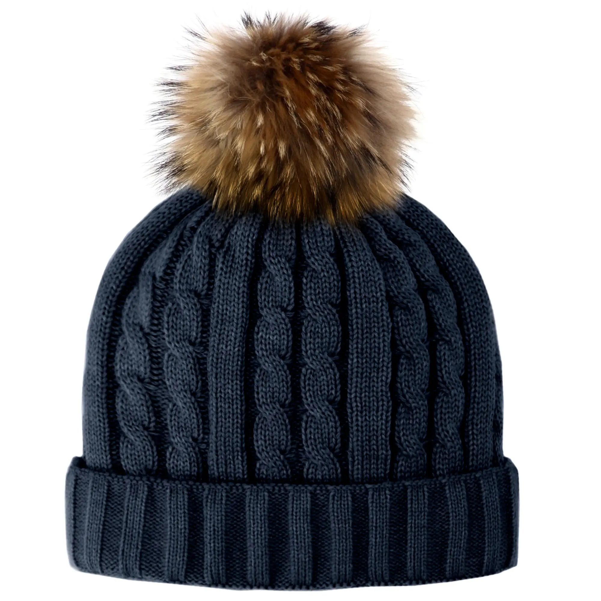 

Женская вязаная шапка косами Mitchie's Matchings, Navy/Finn