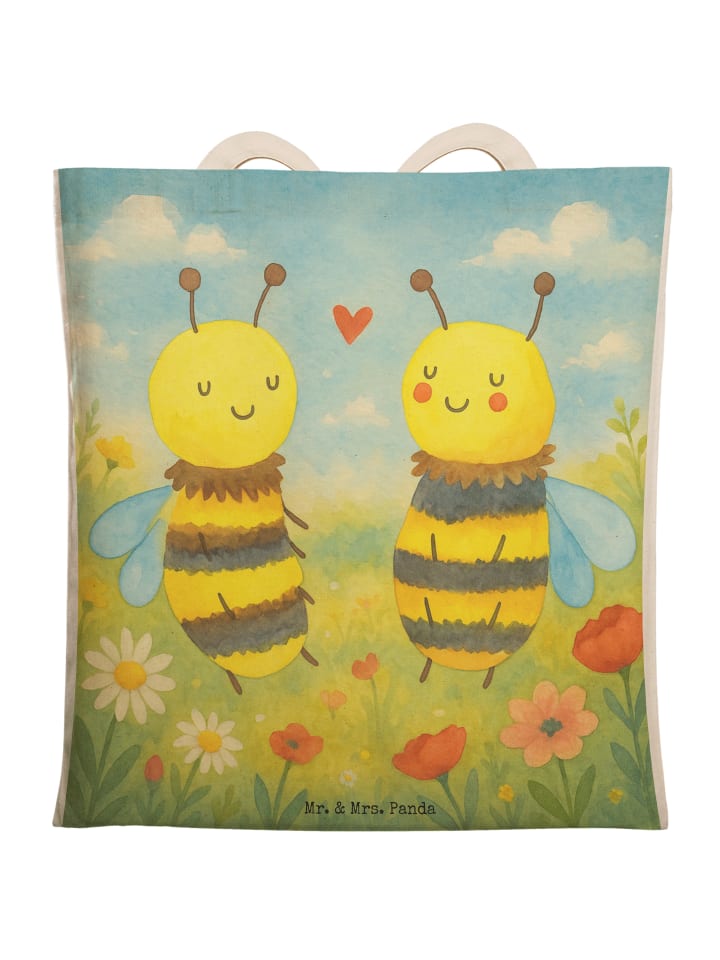 

Сумка через плечо с рисунком пчелы, без слогана, белого цвета. Mr. & Mrs. Panda