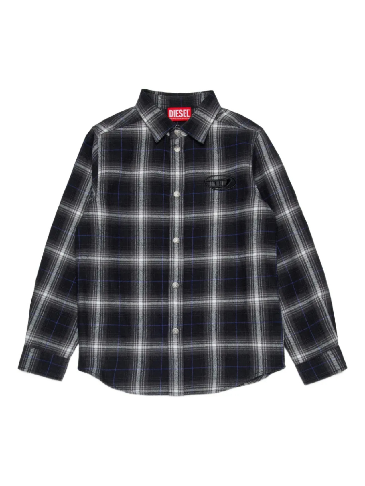 

Diesel Kids рубашка на пуговицах, черный