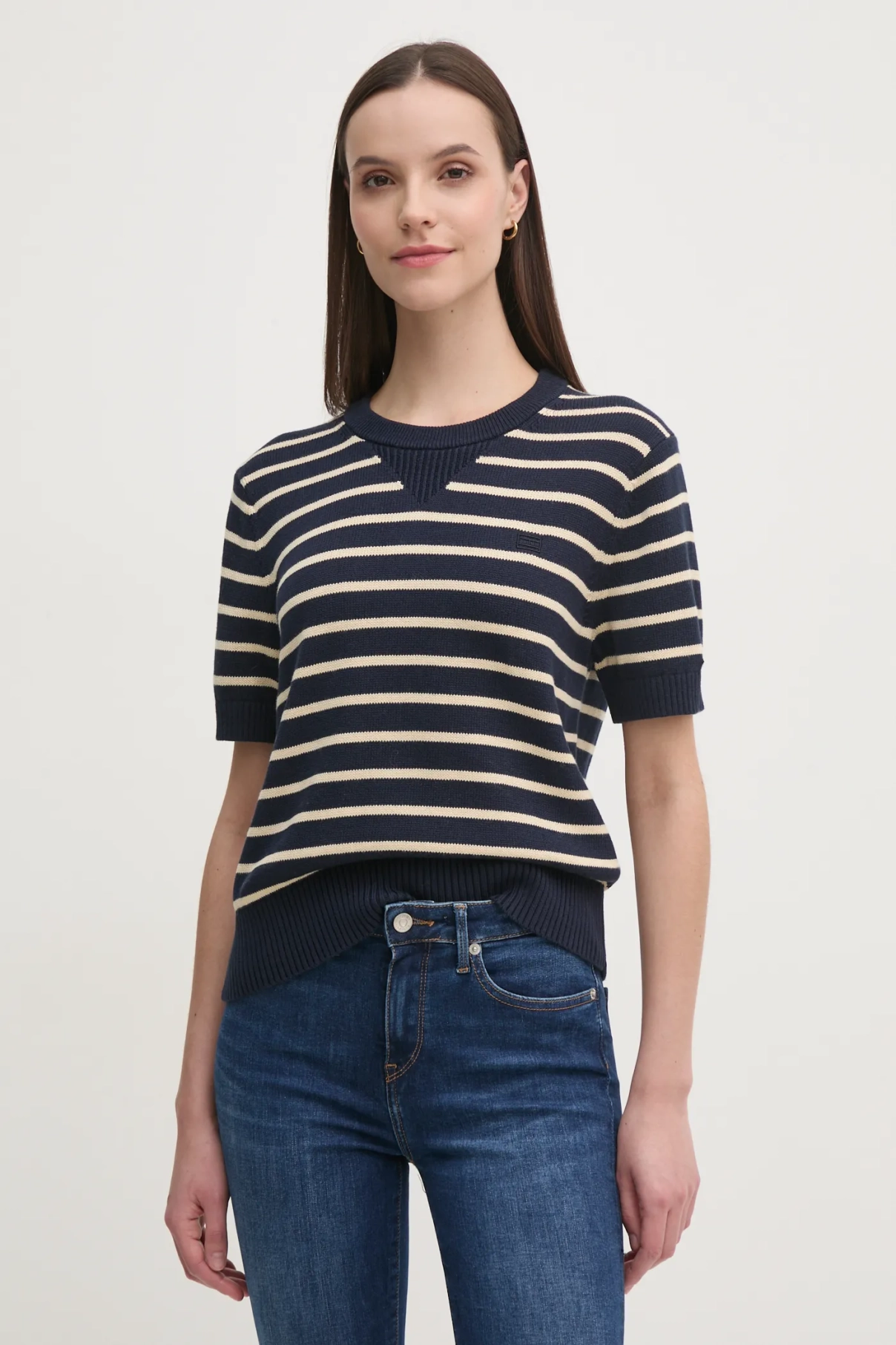 

Хлопковый свитер Tommy Hilfiger, темно-синий