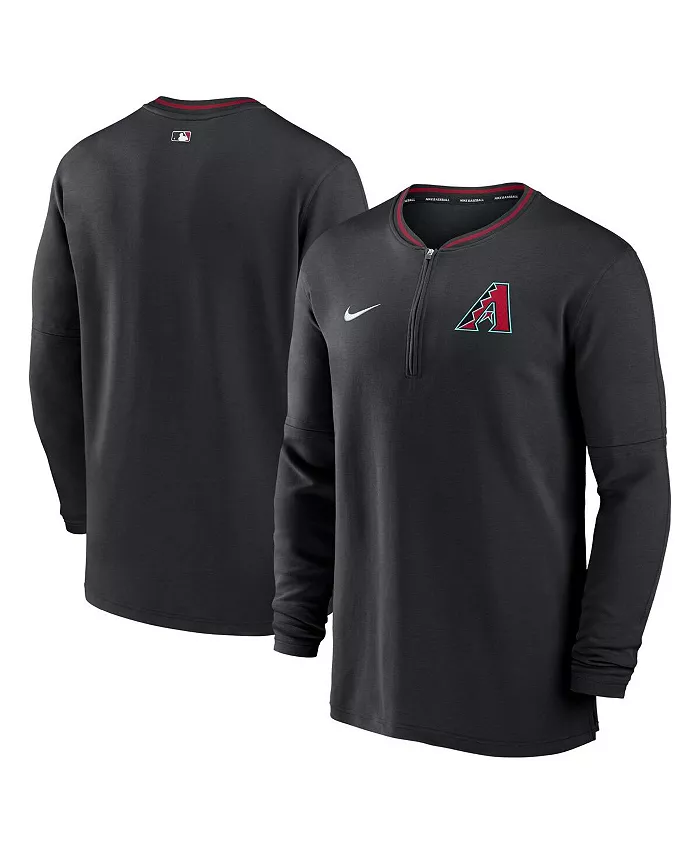 

Мужская черная толстовка Authentic Collection Performance Half-Zip Top Arizona Diamondbacks Nike
