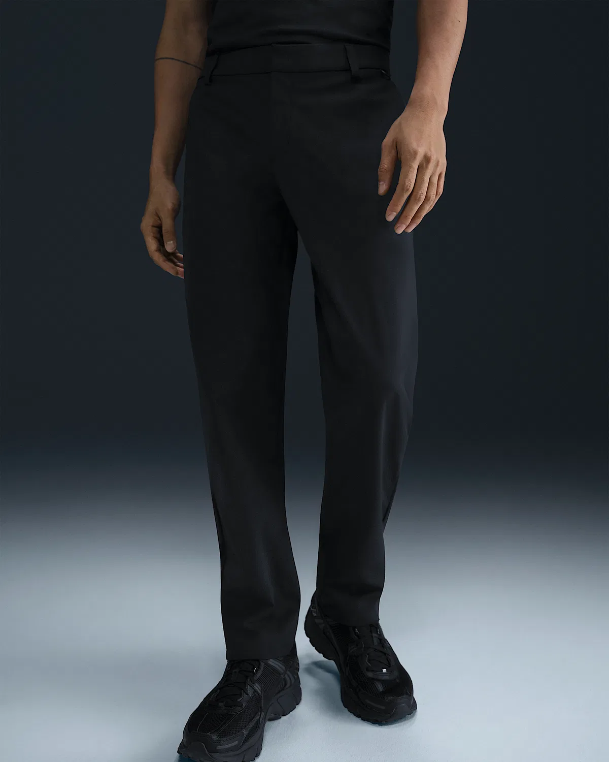 Мужские брюки Dri-FIT 5-Pocket Regular Nike 24.7 PerfectStretch, Black/Black/Dark Smoke Grey — фото 2