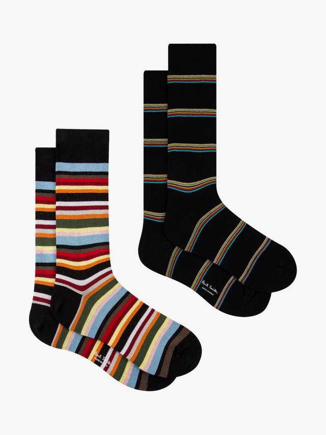 

Носки из хлопковой смеси с яркими полосками Paul Smith, Pack of 2, Multi