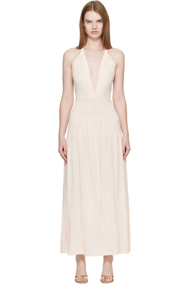 

Aya Muse Платье миди Ola цвета слоновой кости