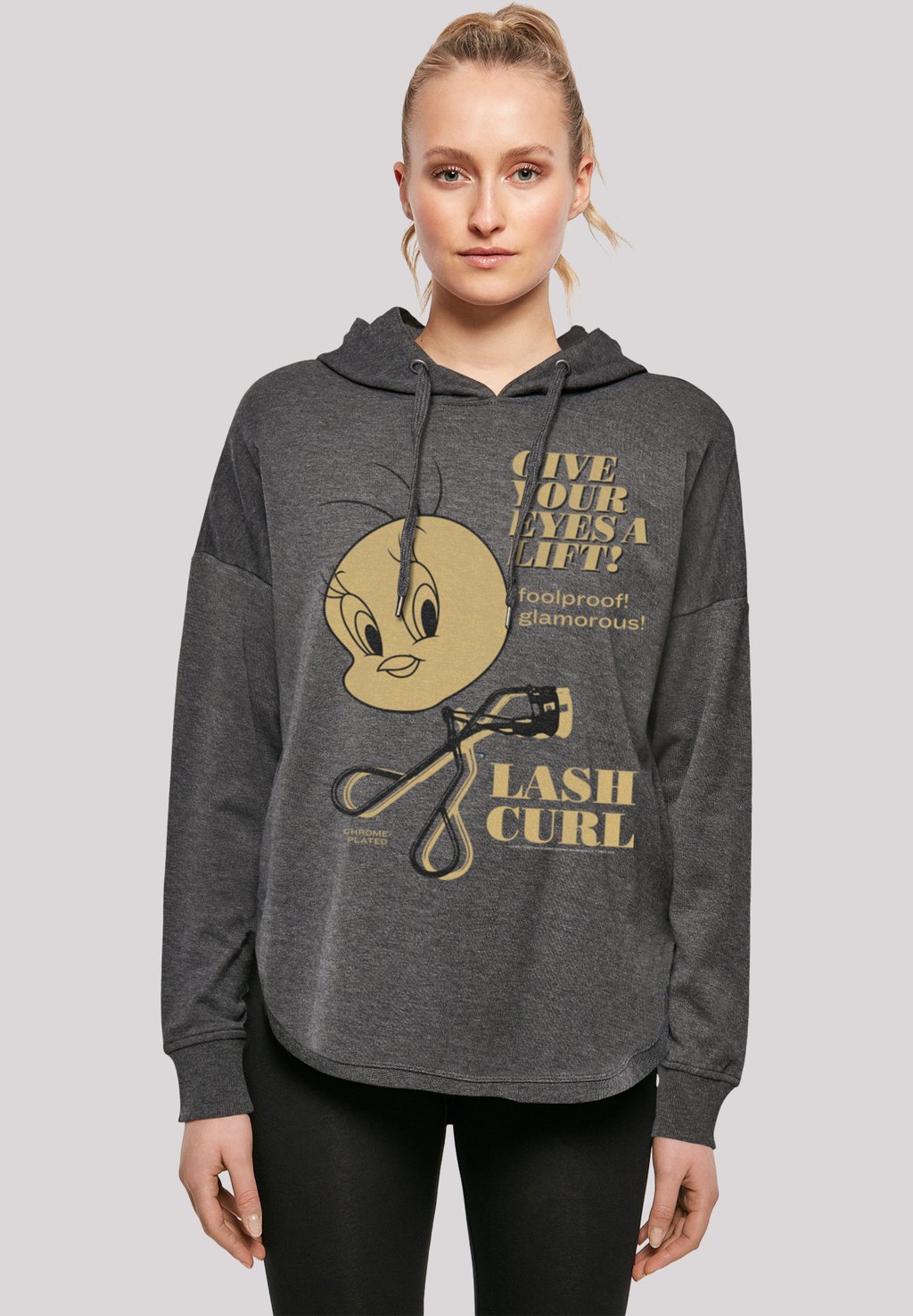 

Толстовка LOONEY TUNES TWEETY LASH CURLS F4NT4STIC, темно-серый