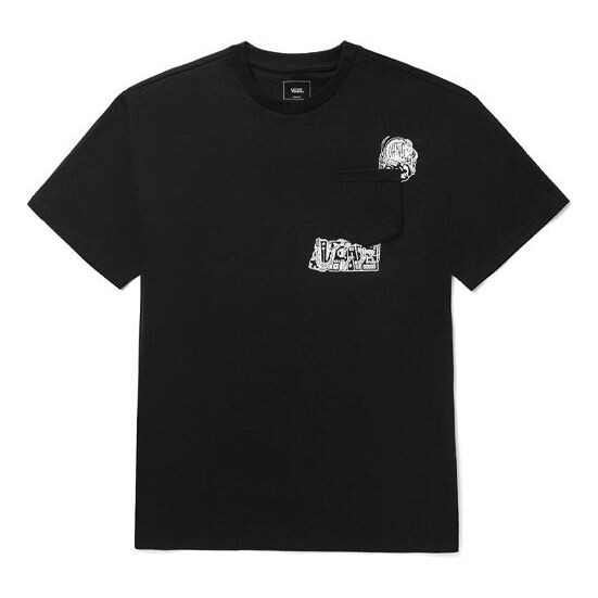 

Футболка x duyanaizi 21 short sleeve tee 'black white' Vans, черный