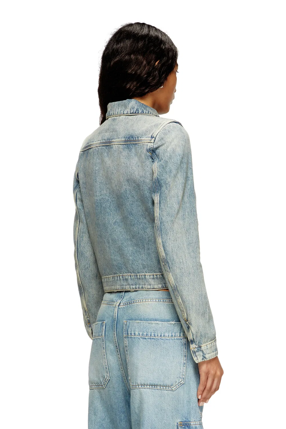 Женская джинсовая куртка DE-CORB Diesel, Light Indigo Blue — фото 4
