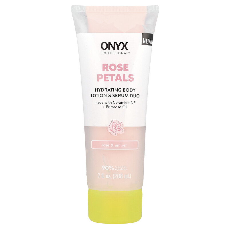 

Onyx Professional, Rose Petals, увлажняющий лосьон и сыворотка для тела, дуэт, роза и янтарь, 208 мл (7 жидк. Унций)
