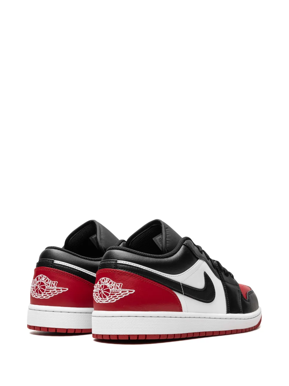 Кроссовки Air Jordan 1 Low Bred Toe, черный — фото 3