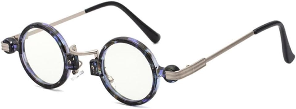 

Солнцезащитные очки в стиле ретро-панк 2027 для женщин, винтажные, маленькие, круглые, с защитой от УФ-излучения UV400, подходят для женщин и мужчин MTZJH, Flower Clear