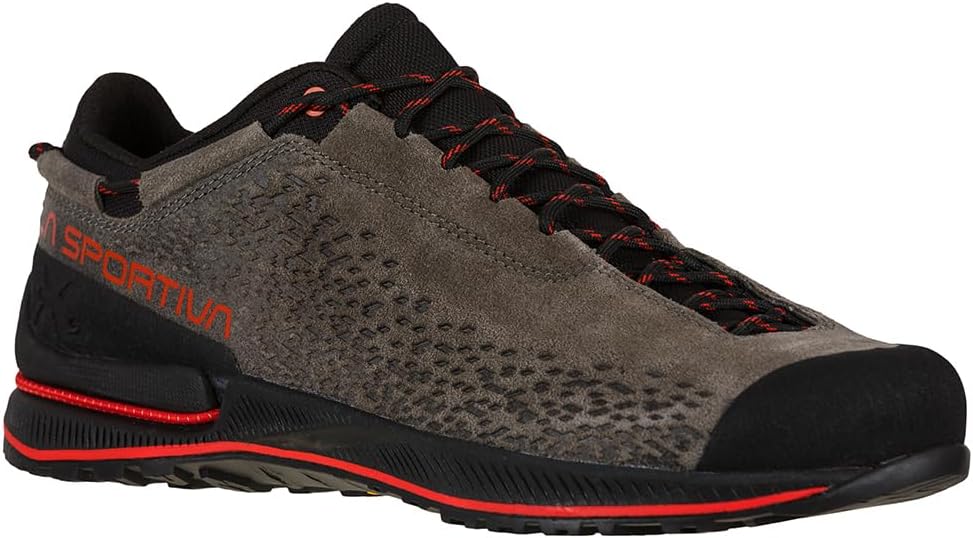 Мужские походные/трекинговые ботинки La Sportiva TX2 EVO из кожи, Carbon/Goji — фото 2