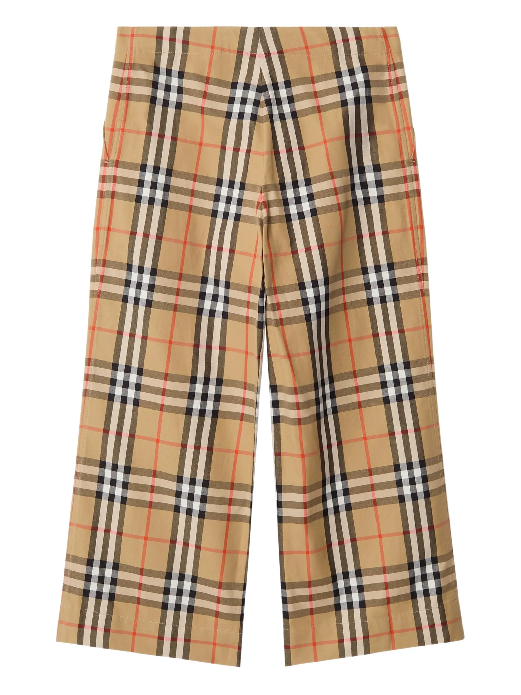 

Брюки в клетку Burberry Kids, бежевый