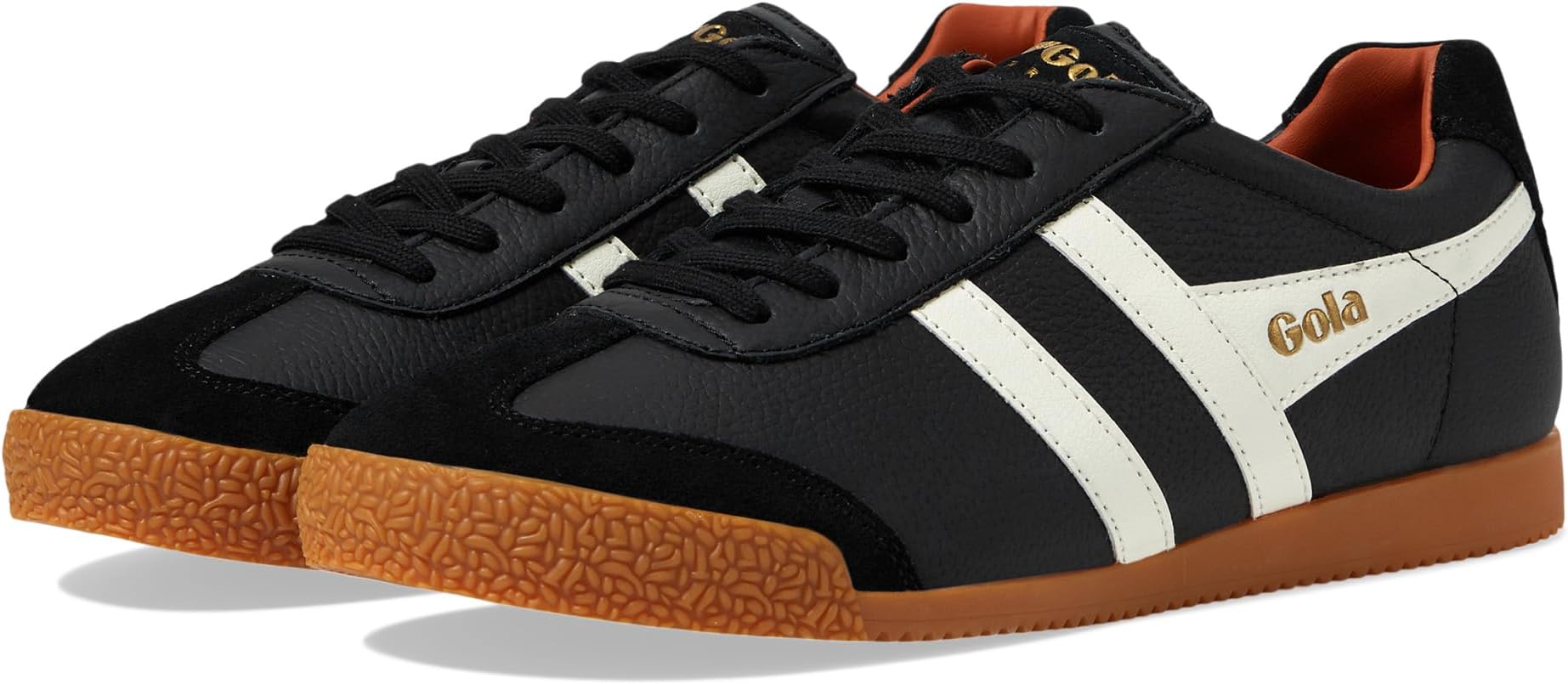 

Кроссовки Gola Harrier Leather, цвет Black/White/Moody Orange