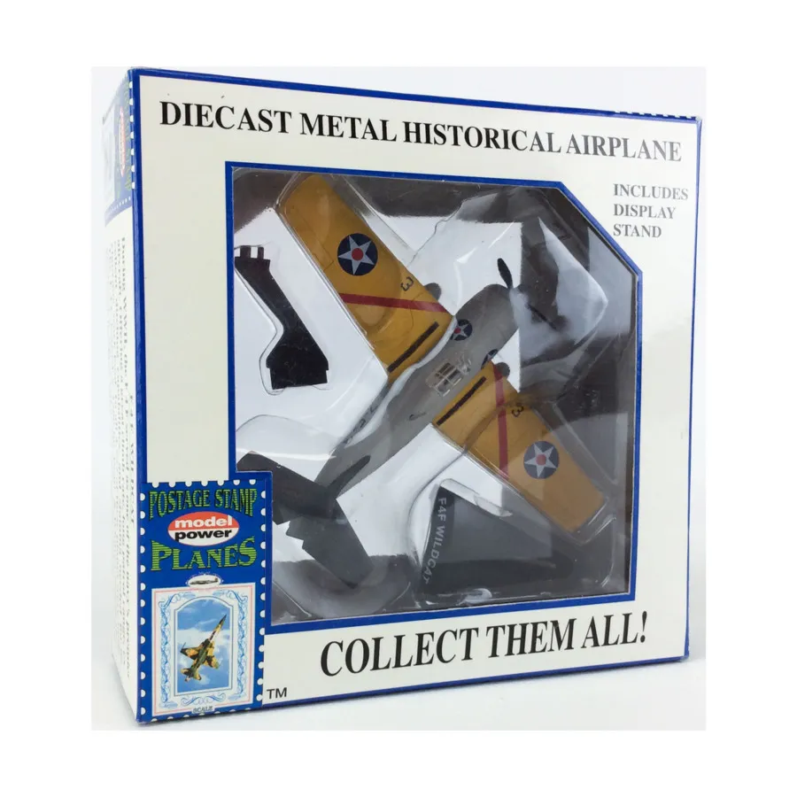 

F4F Wildcat (серебристый и желтый), Postage Stamp Planes (1:100)