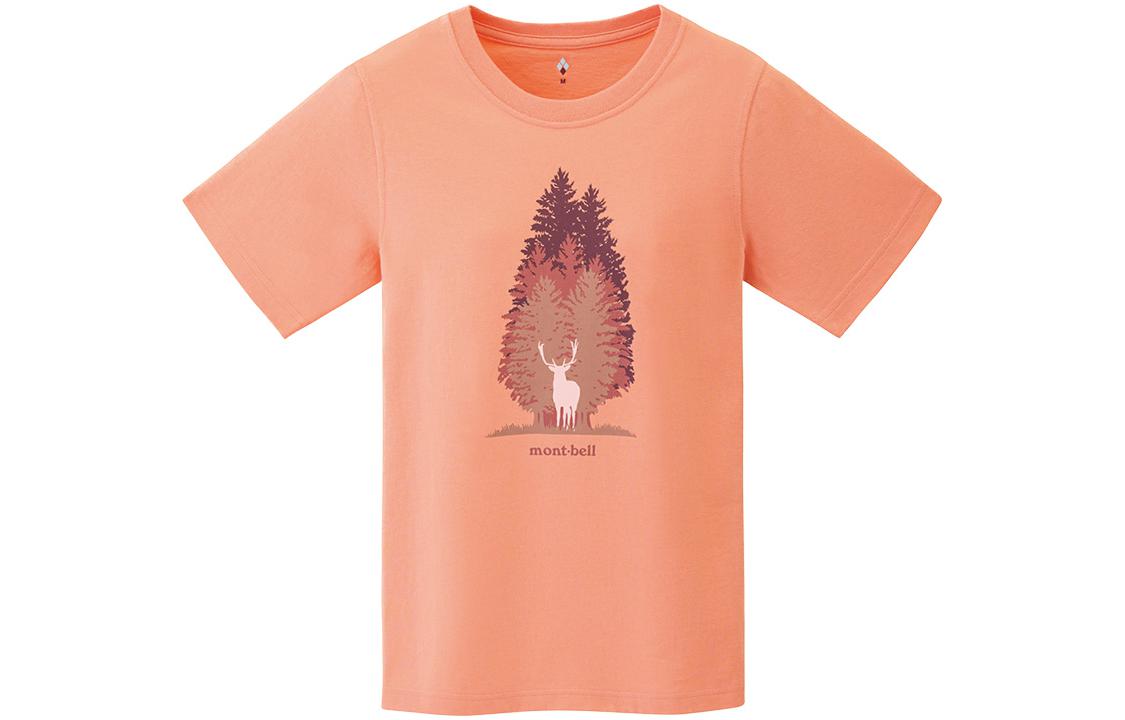 

Футболка женская MONTBELL, SM Salmon Red