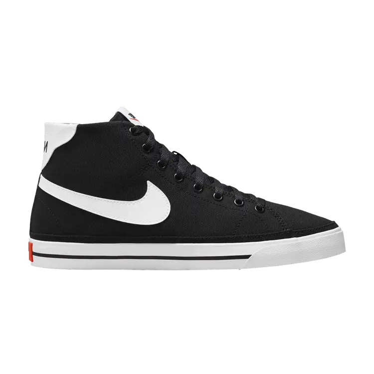 

Кроссовки Nike Wmns Court Legacy Canvas Mid Black White, черный