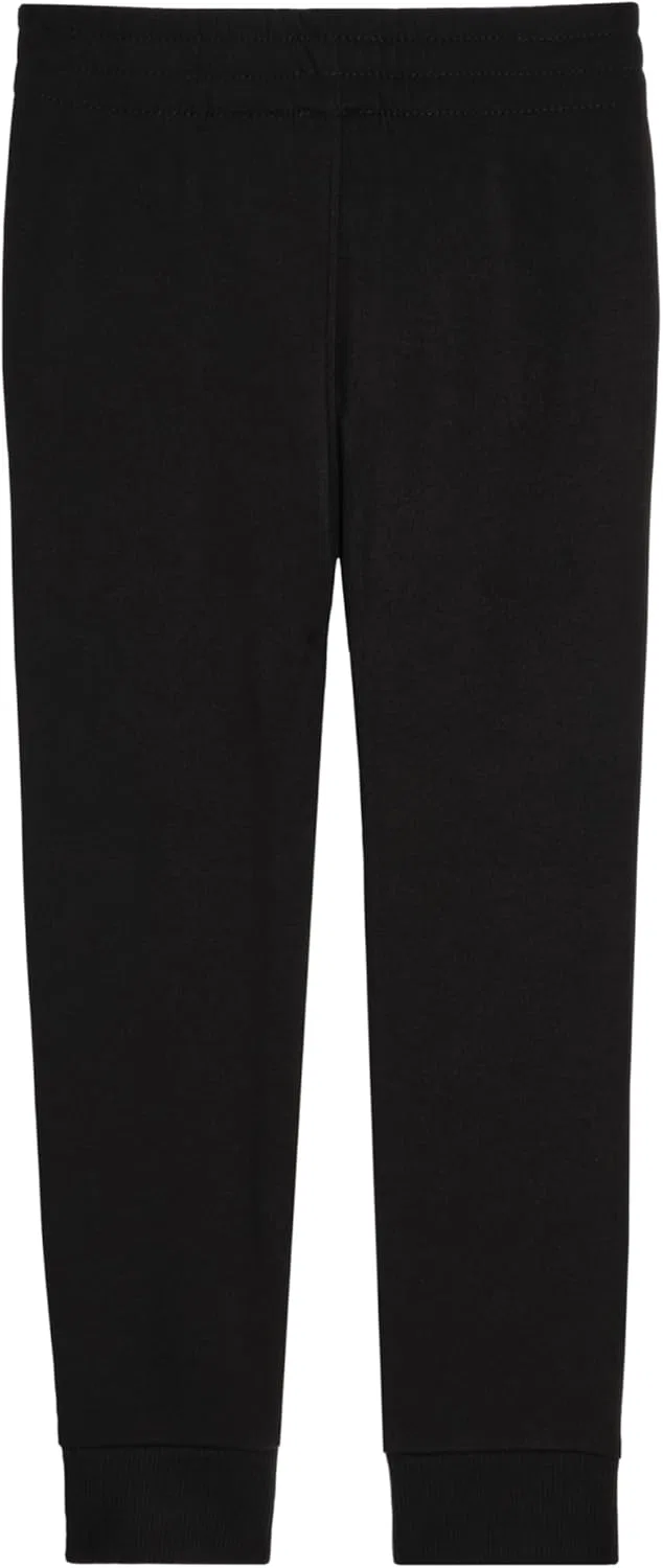 Детские спортивные брюки Puma Essential Basics из флиса с логотипом, эластичным поясом и боковыми карманами, Puma Black — фото 2