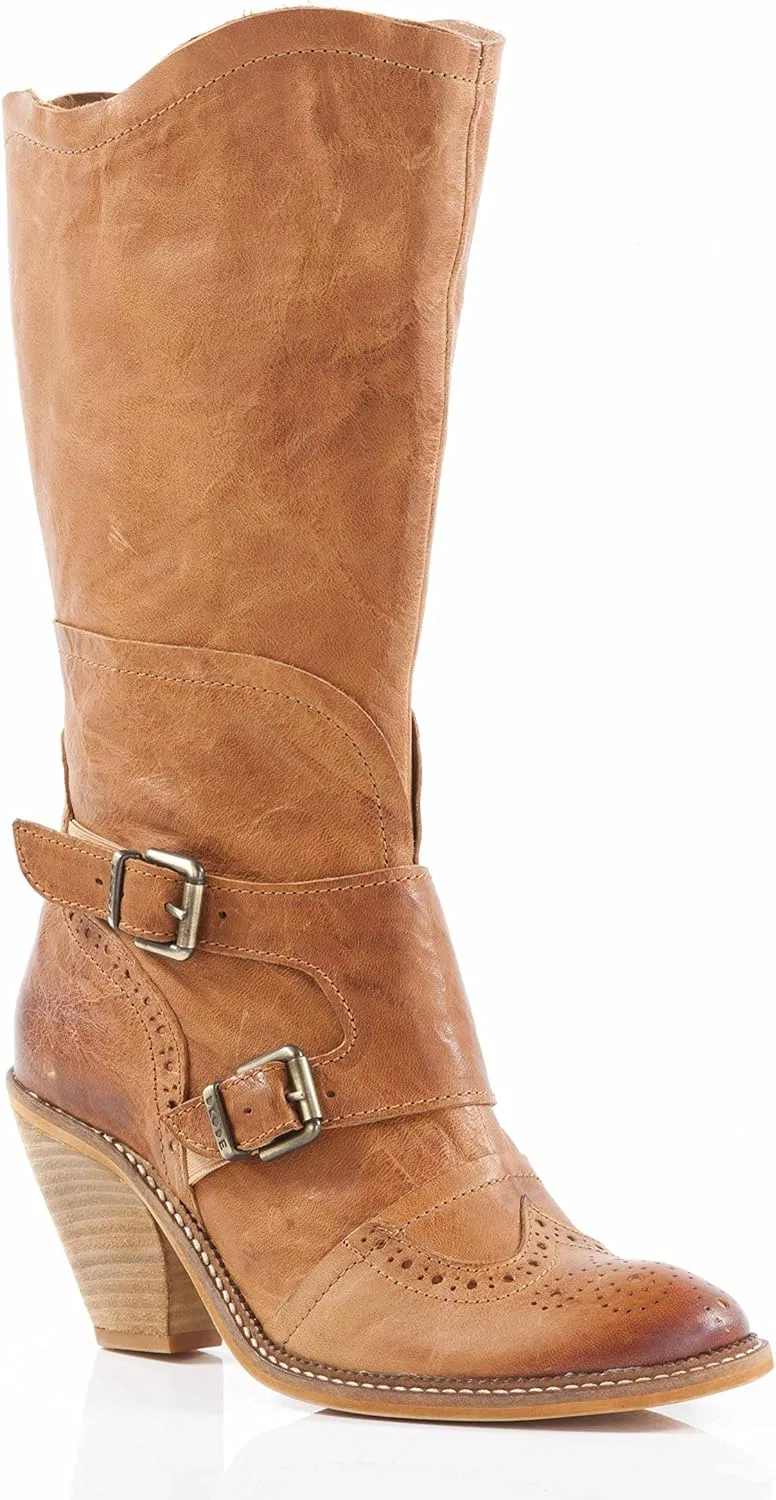 Байкерские ботинки dkode Dallas Stiefel Western Leder, Maroon — фото 2