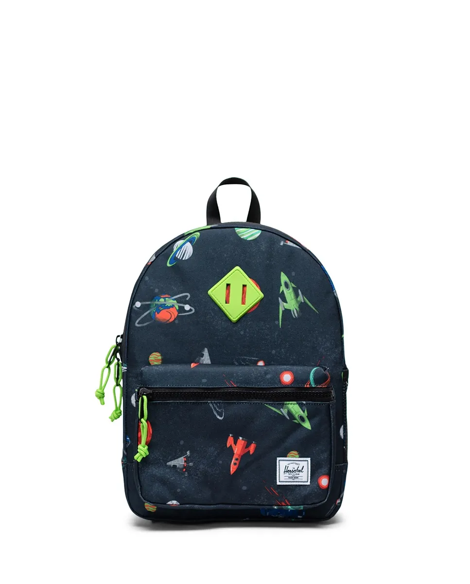 

Детский унисекс эко-рюкзак 15 литров из ткани с принтом Herschel, многоцветный