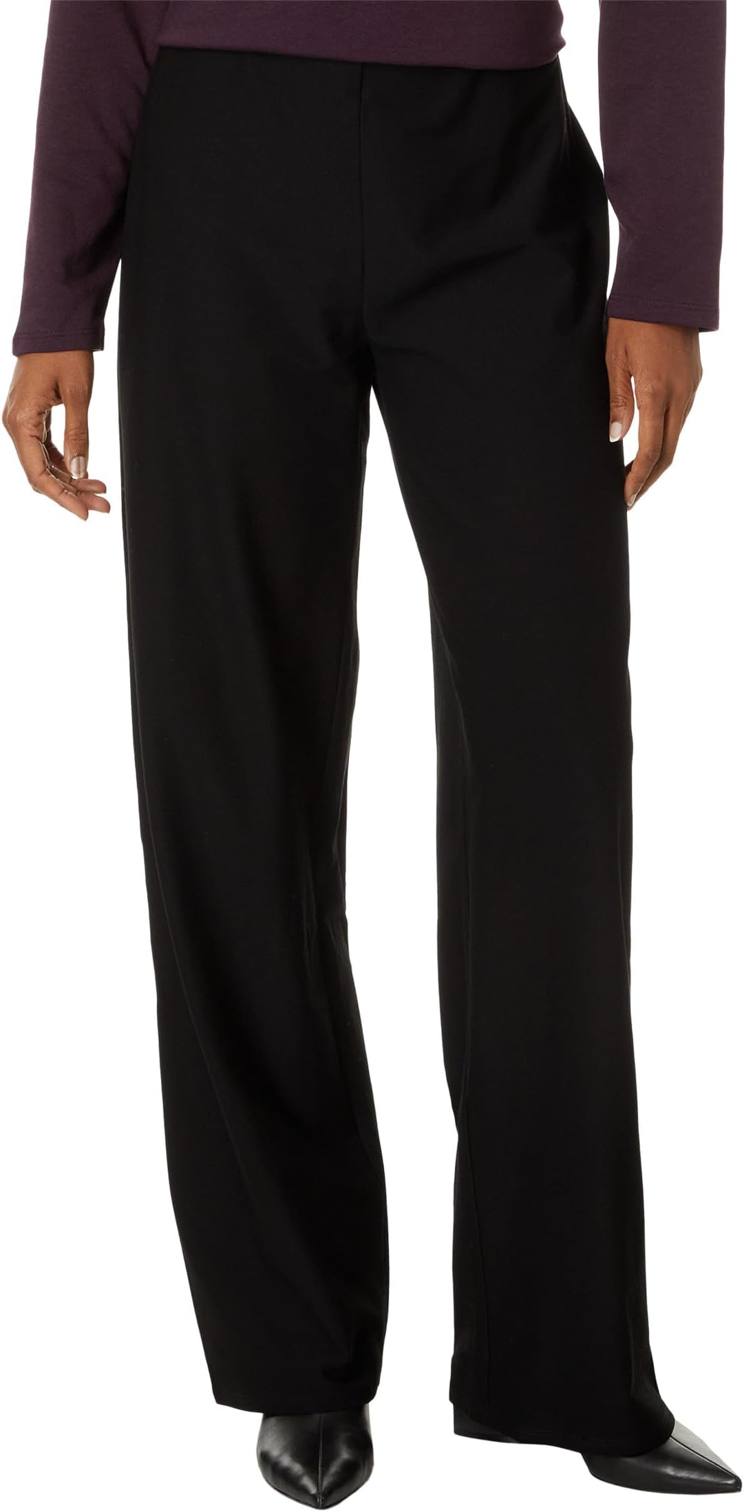 

Брюки Eileen Fisher High Waisted Wide Full Length Pants, Black