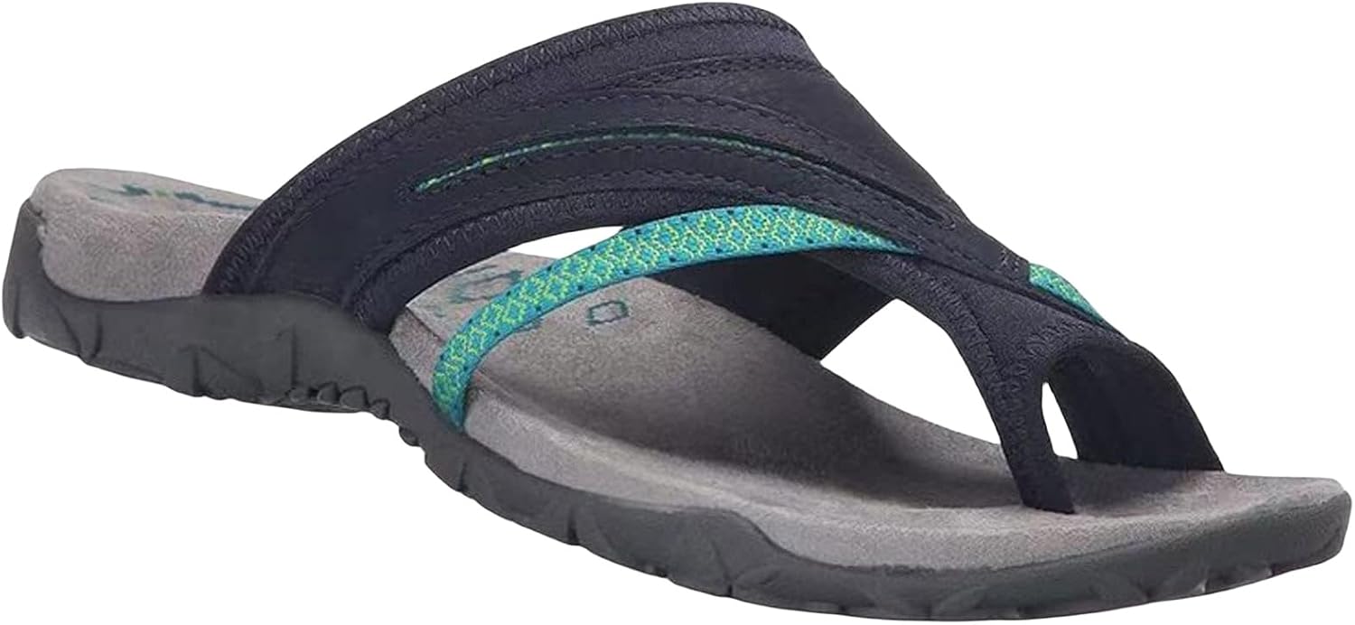 

Ортопедические сандалии для женщин с поддержкой свода стопы, женские шлепанцы, сандалии для комфортного ношения при подошвенном фасциите с ремешком для пальца, удобные шлепанцы для ходьбы Generic, синий