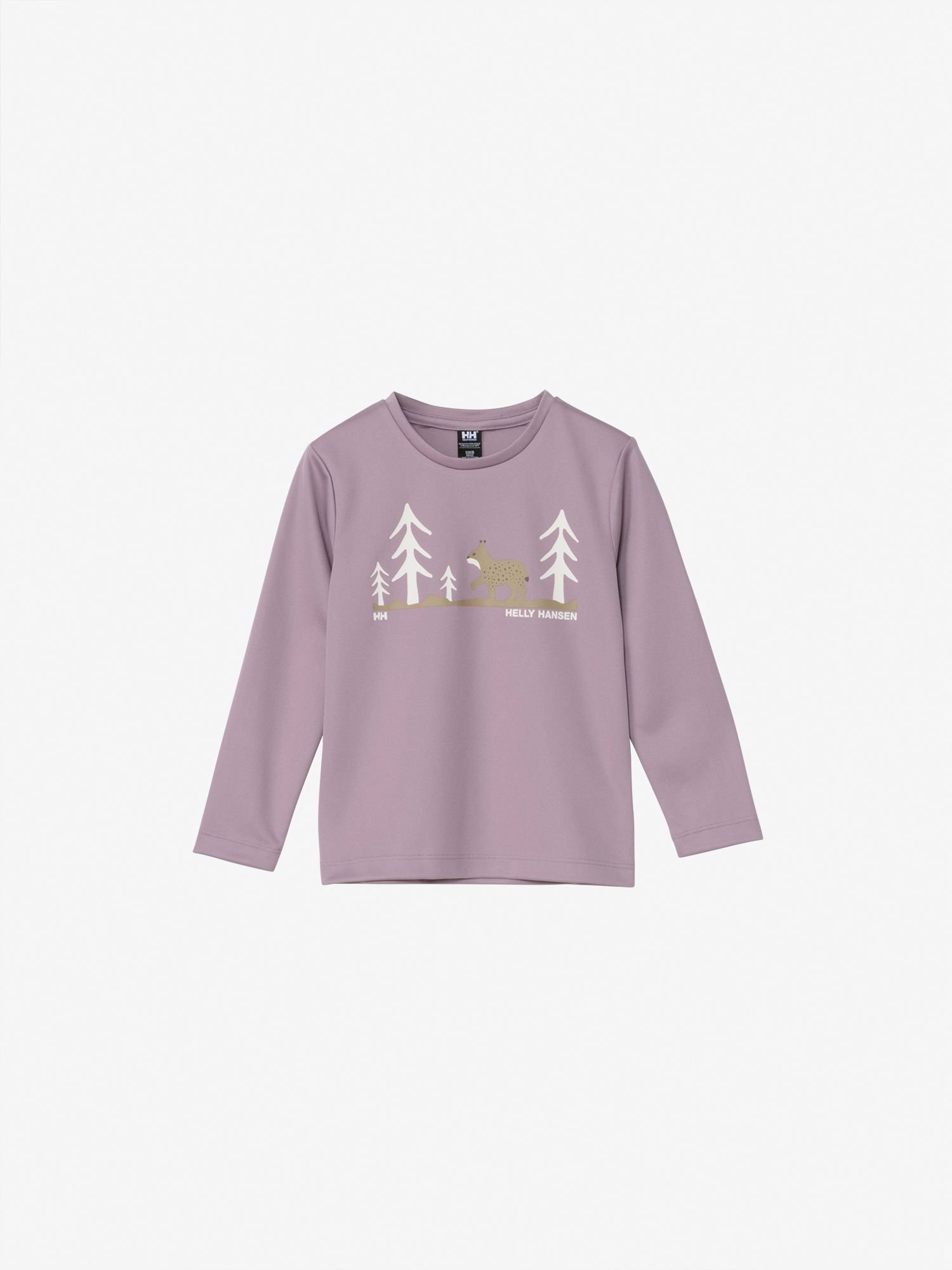 Футболка с длинными рукавами и графическим принтом HH Tech (детская) Helly Hansen, purple