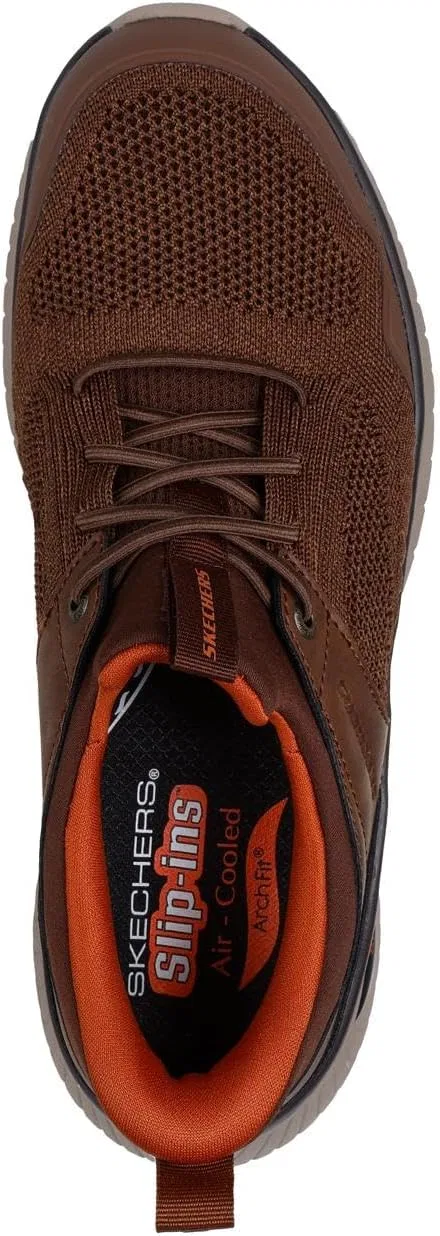 Мужские кроссовки Skechers Arch Fit Crosser - Emeric Trainers, 2-Brown — фото 3