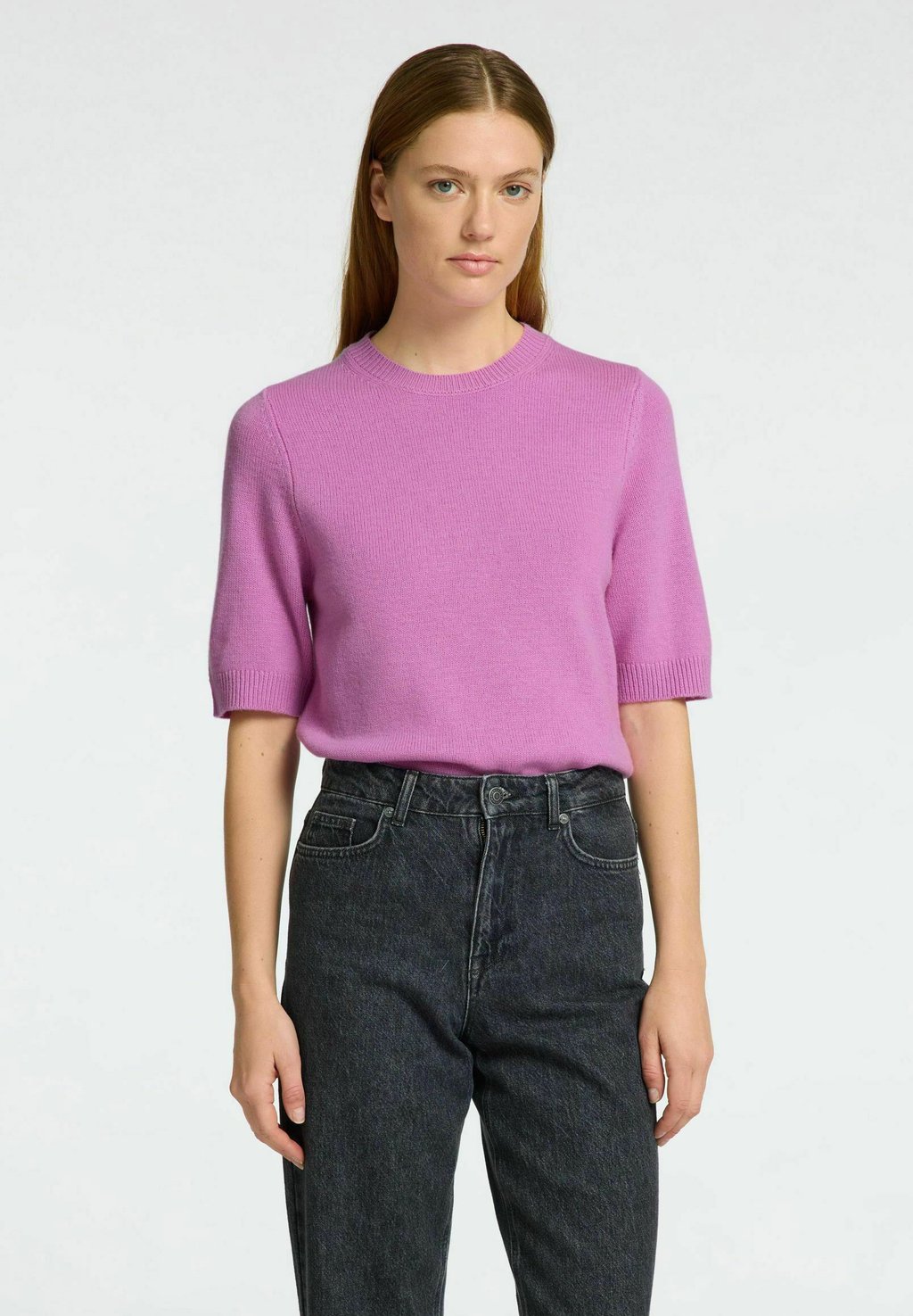 

Базовая футболка SLFCILLE O-NECK Selected Femme, розовый