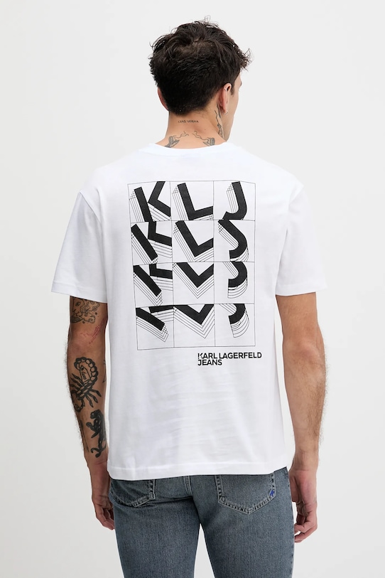 

Хлопковая футболка Karl Lagerfeld Jeans, белый