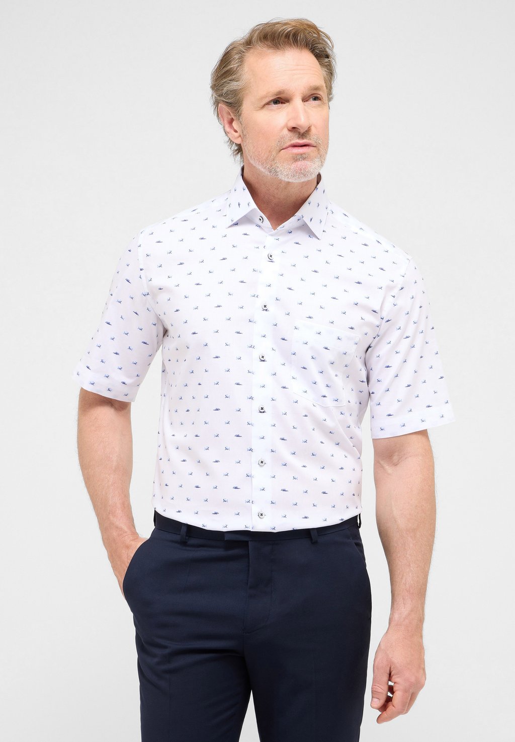 

Рубашка KURZARM MODERN FIT Eterna, синий