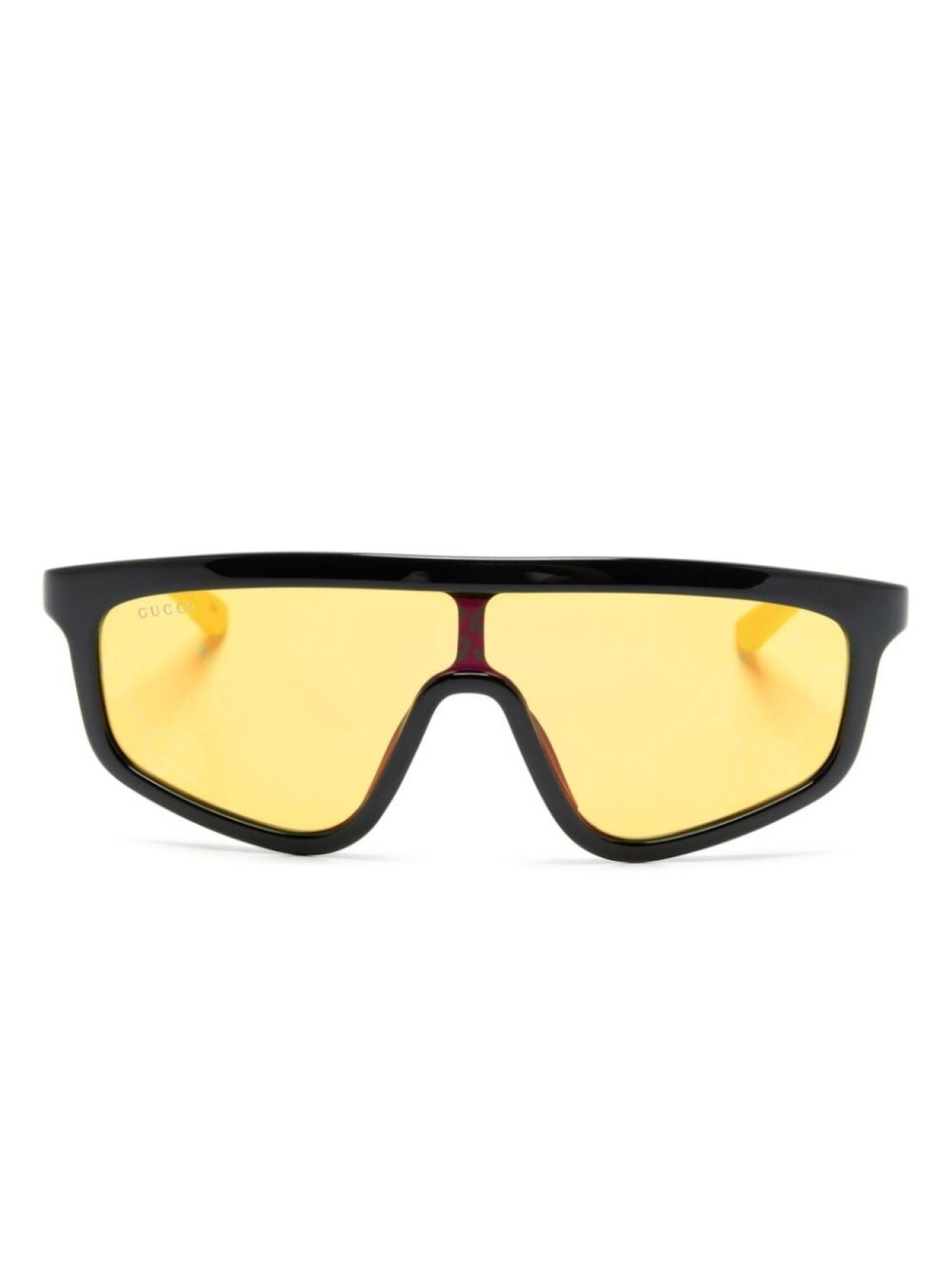 

Gucci Eyewear солнцезащитные очки с узором GG Supreme, черный