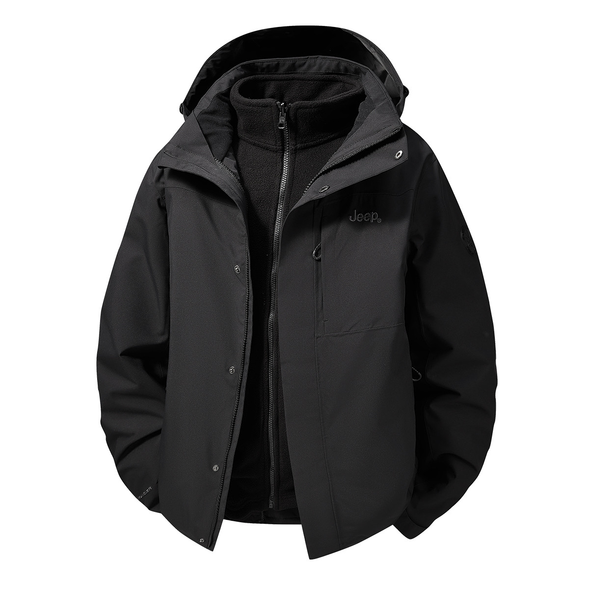 

Куртка ветровка Outdoor Luxury Collection Business/Casual для походов, водонепроницаемая и ветрозащитная, унисекс Jeep, brand черный