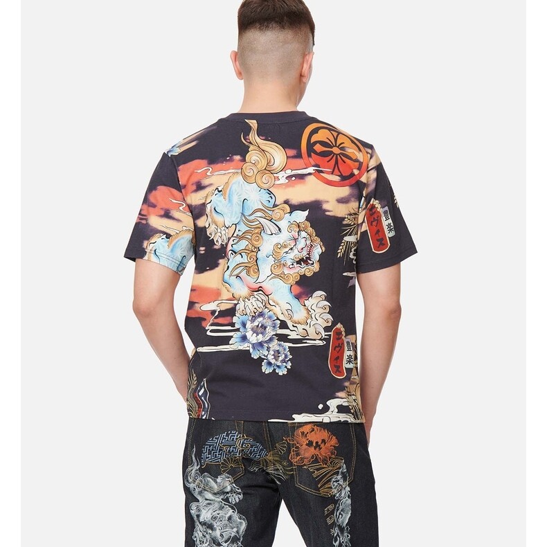 Футболка мужская многоцветная Evisu, цвет Multicolor — фото 3