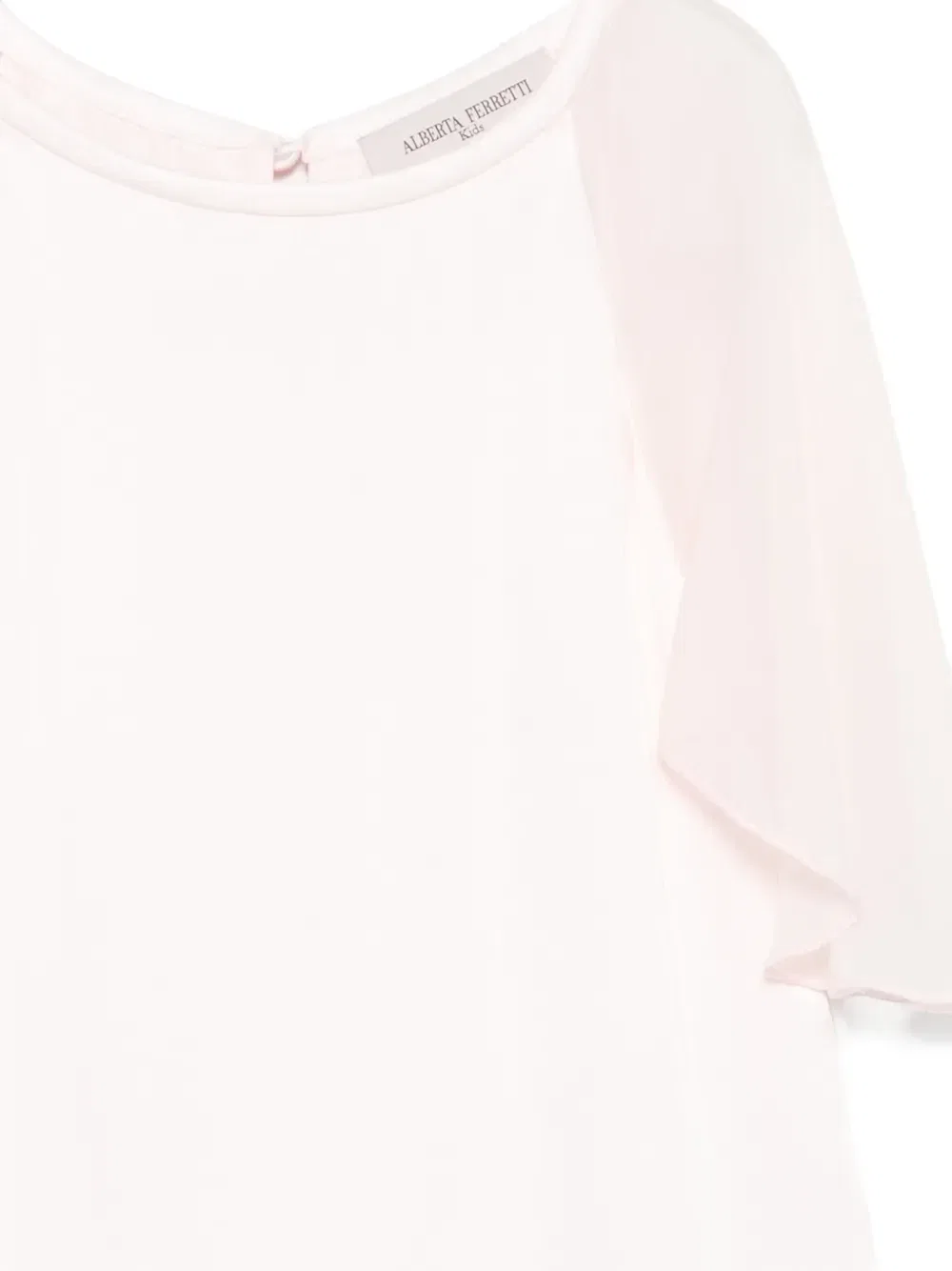 Блузка с оборками Alberta Ferretti Kids, розовый — фото 3