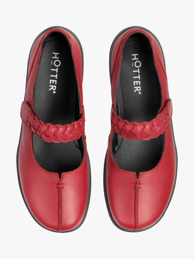 Туфли Shake II Extra Wide Fit в стиле классических мэри джейн Hotter, Red — фото 3