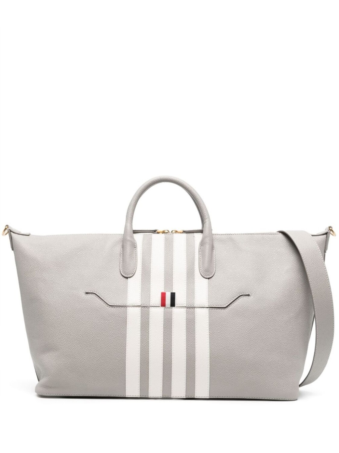 

Thom Browne сумка-тоут с полосками 4-Bar, серый