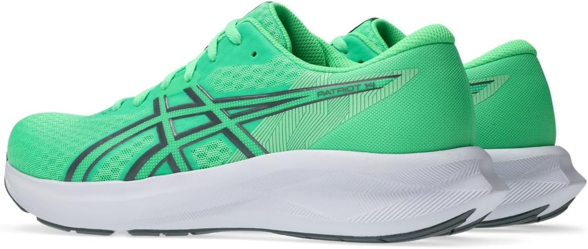 Мужские кроссовки для бега ASICS Patriot 14, зеленый/серый/стальной — фото 3
