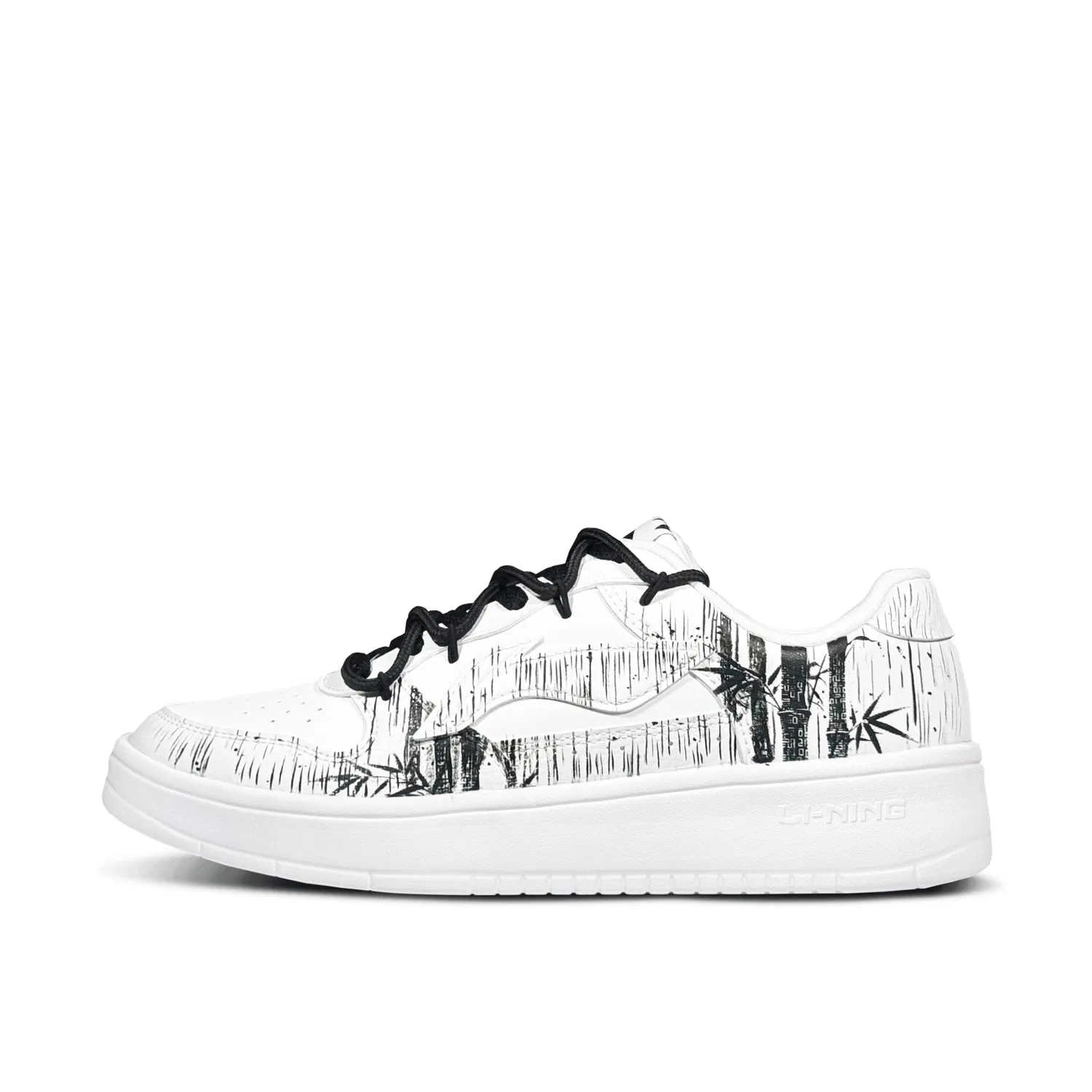 Кроссовки скейтбордические с принтом Li-Ning Black White