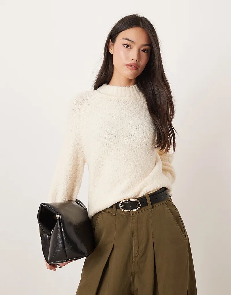 

Glamorous свободный трикотажный джемпер цвета экрю