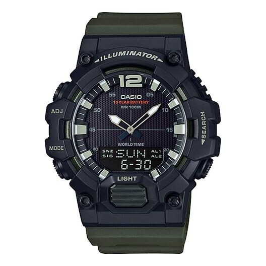 

Часы CASIO G Shock Quartz Sports Waterproof Mens Green Analog/Digital Combo, зеленый