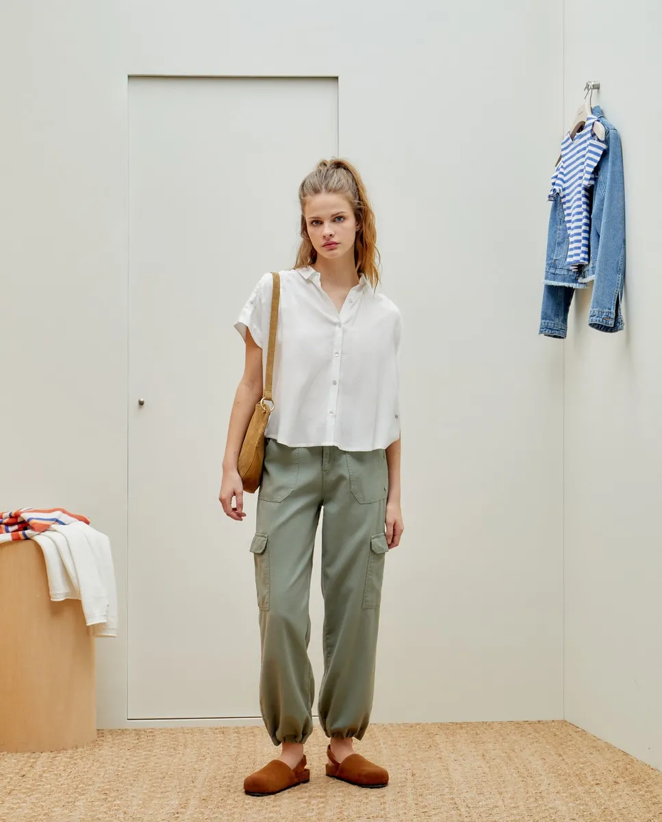 

Женские джинсы-плотники Green Coast, цвет Verde Salvia