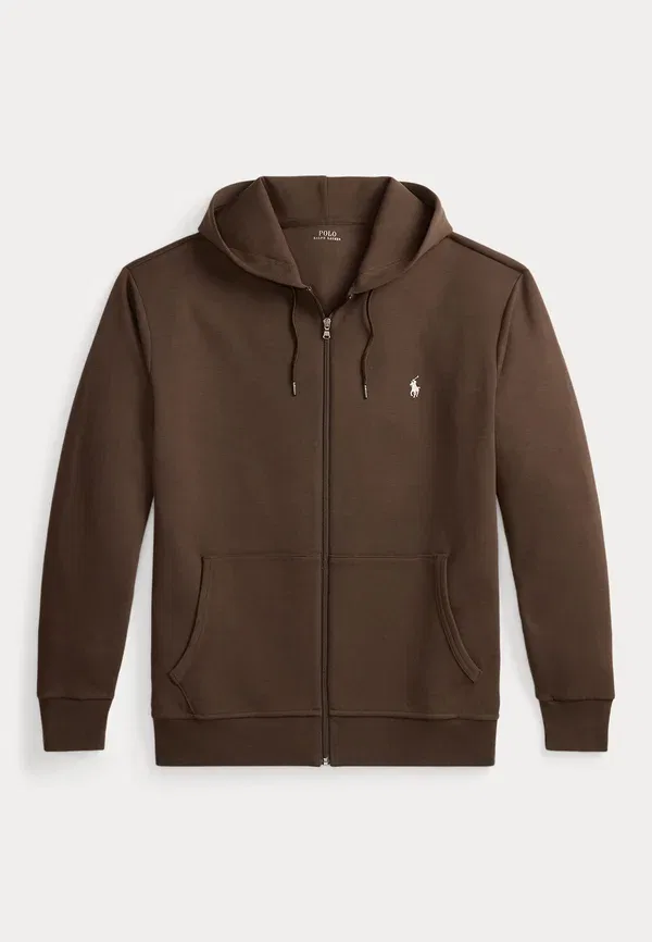 Толстовка с капюшоном на молнии Polo Ralph Lauren Big & Tall, мускатно-коричневый — фото 4