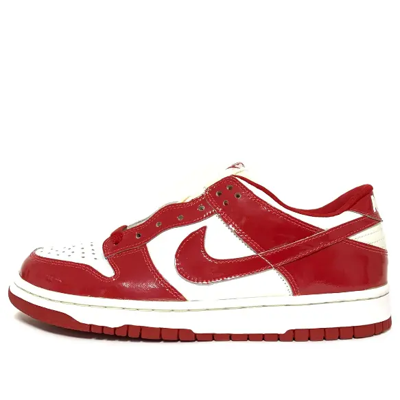 

Кроссовки dunk low 'white varsity red' Nike, белый