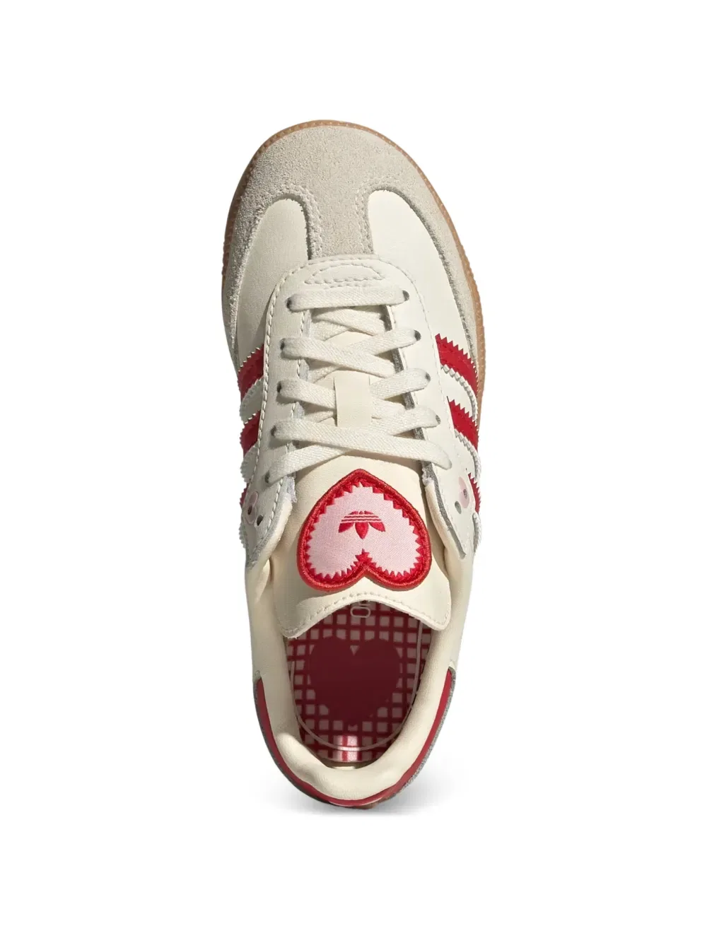 Кроссовки Samba og с сердечным мотивом Adidas, нейтральный — фото 4