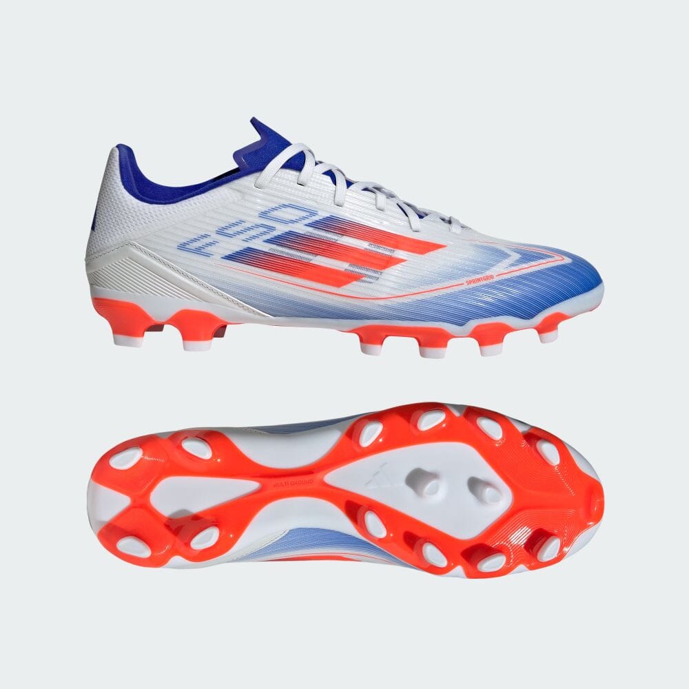 

Бутсы Adidas F50 LEAGUE HG/AG / For soil/artificial grass, цвет White/Solar Red/Lucid Blue