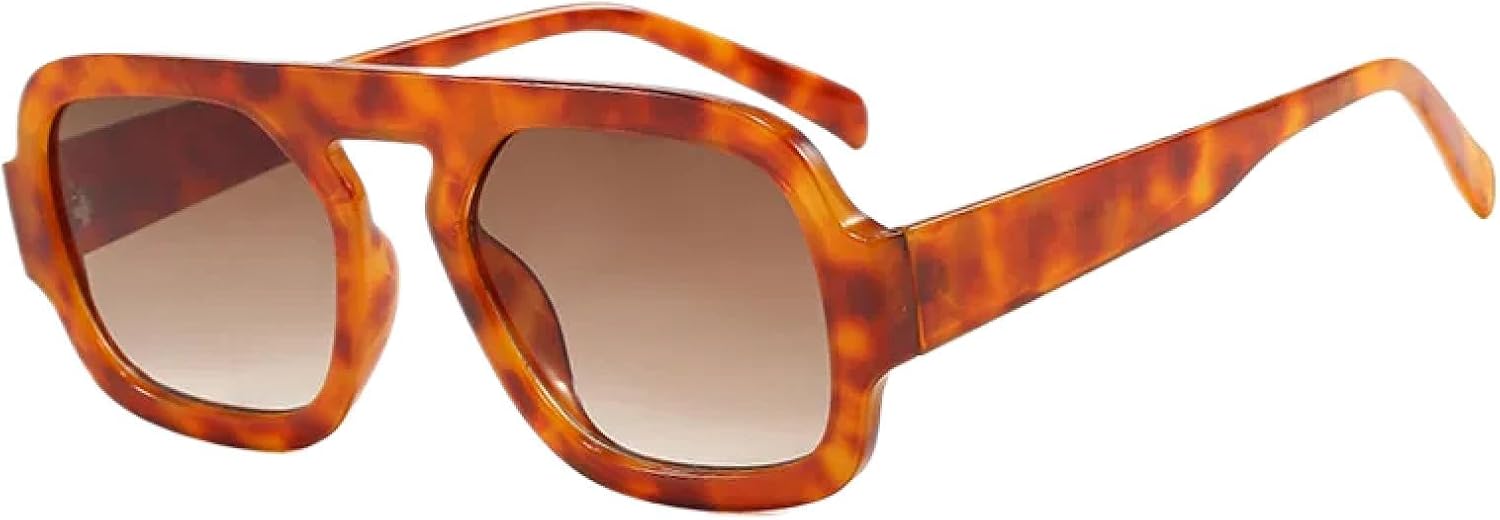 

Солнцезащитные очки с защитой от УФ-излучения UV400 | Градиентный панк, большая оправа | Для женщин и мужчин, для занятий спортом на открытом воздухе и вождения DSVIGF, Orange Tea