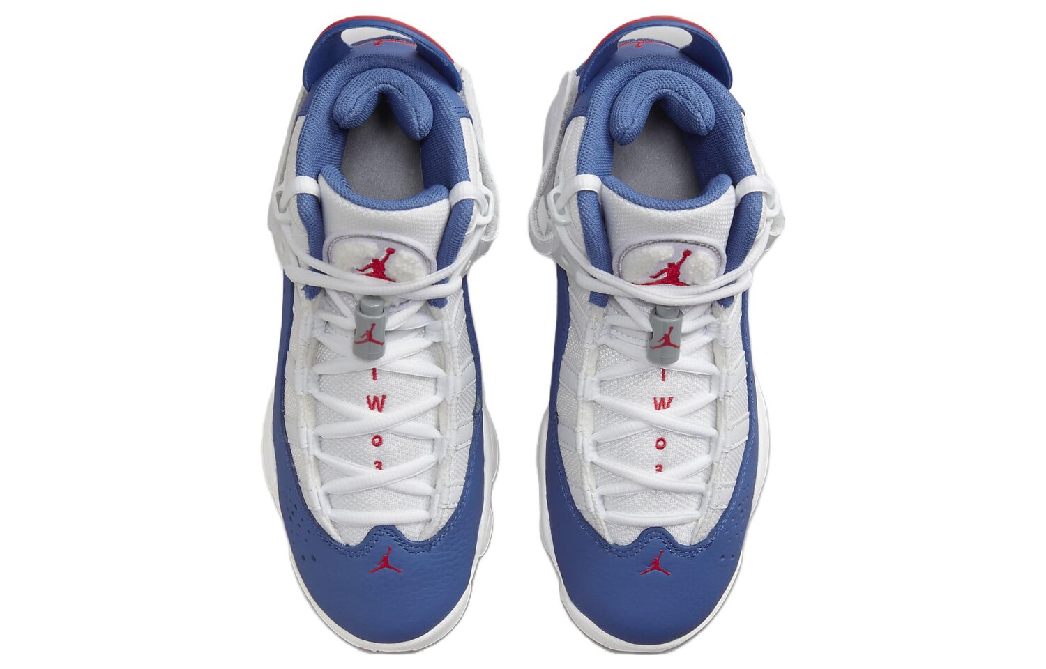 Air Jordan 6 Rings 'White True Blue' GS — фото 4