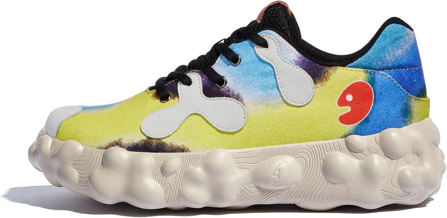 

Мужские прогулочные туристические туфли UIN, слипоны, повседневные, легкие, с широкой носочной частью, массивные модные кроссовки Figueras, Figueras I Brushstrokes Waves 2